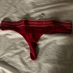 Red Victoria’s Secret thong